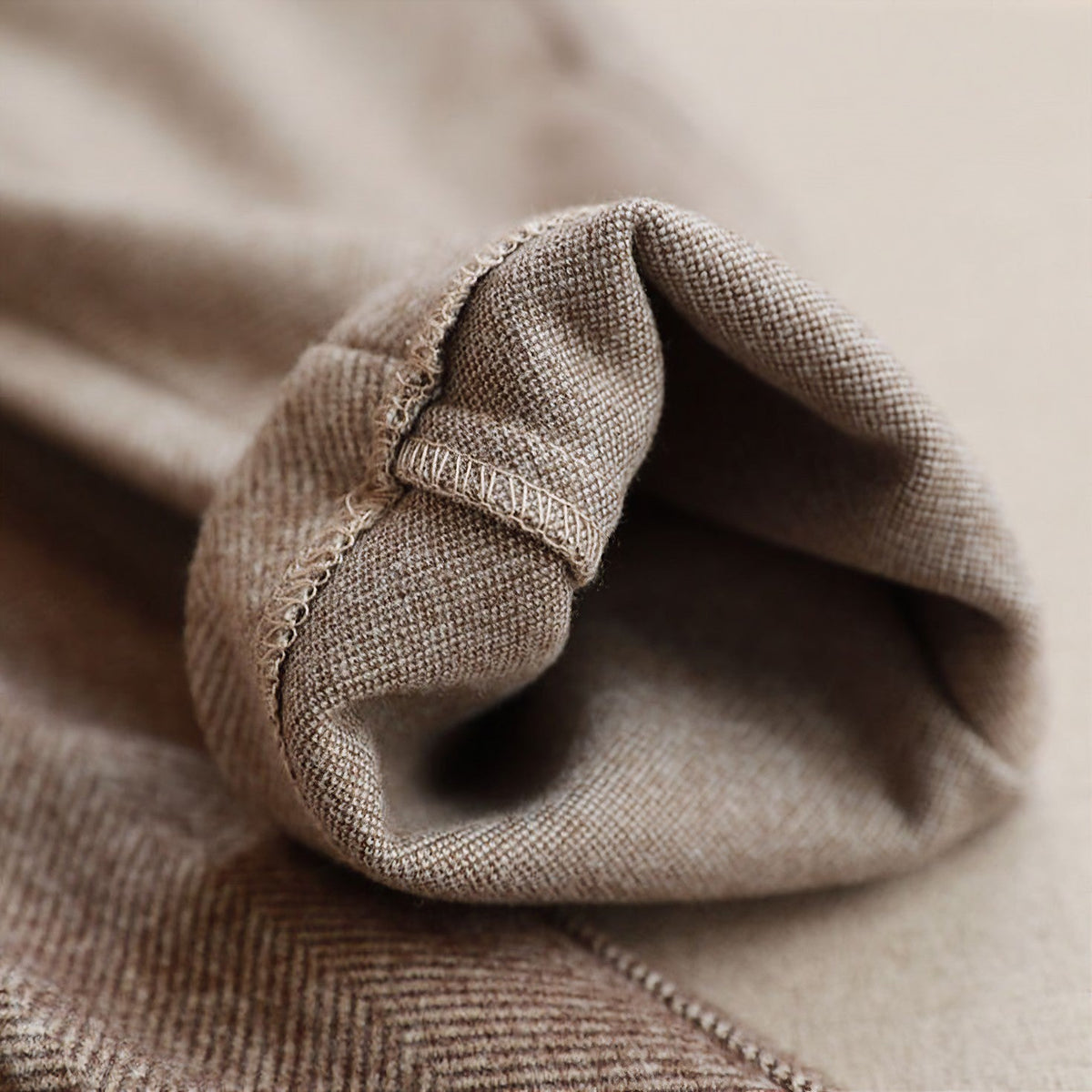 Theo | Élégant pantalon en pure laine, coupe ajustée
