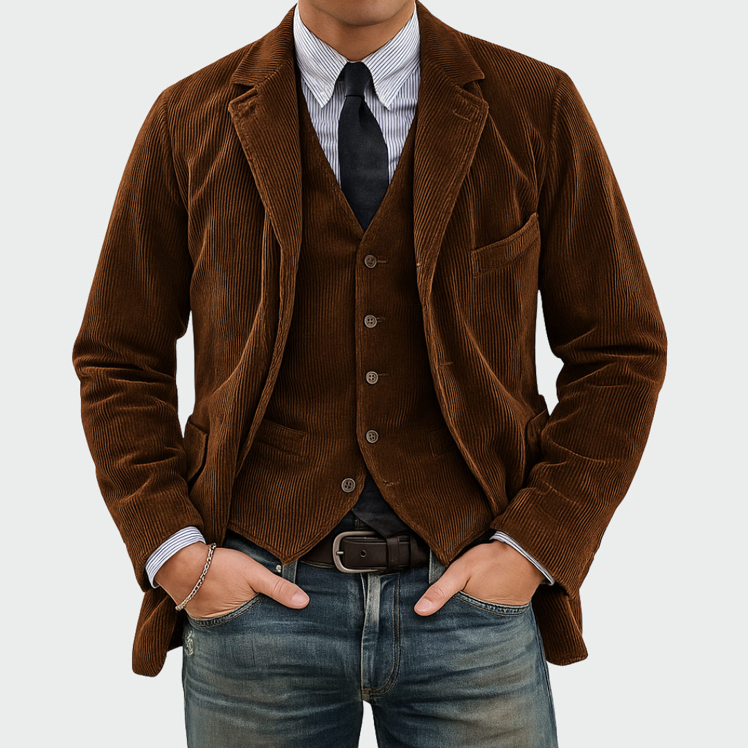 Antoine | Blazer élégant pour homme avec gilet