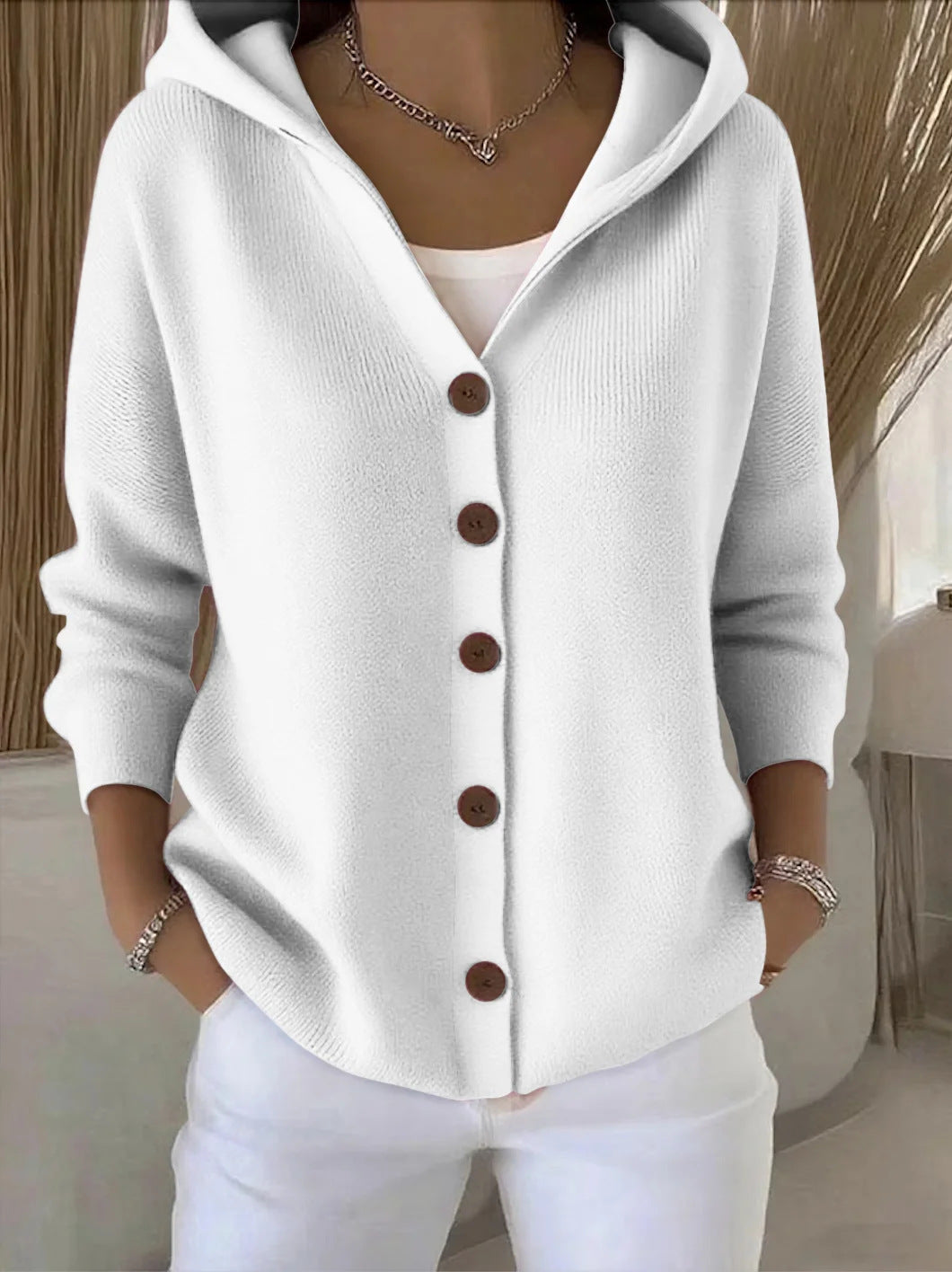 Anais | Veste en Tricot avec Capuche