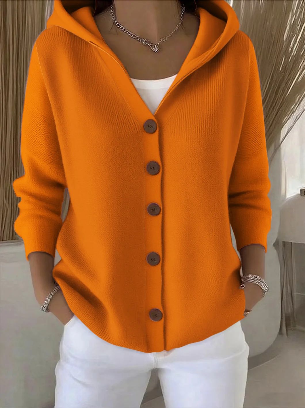 Anais | Veste en Tricot avec Capuche