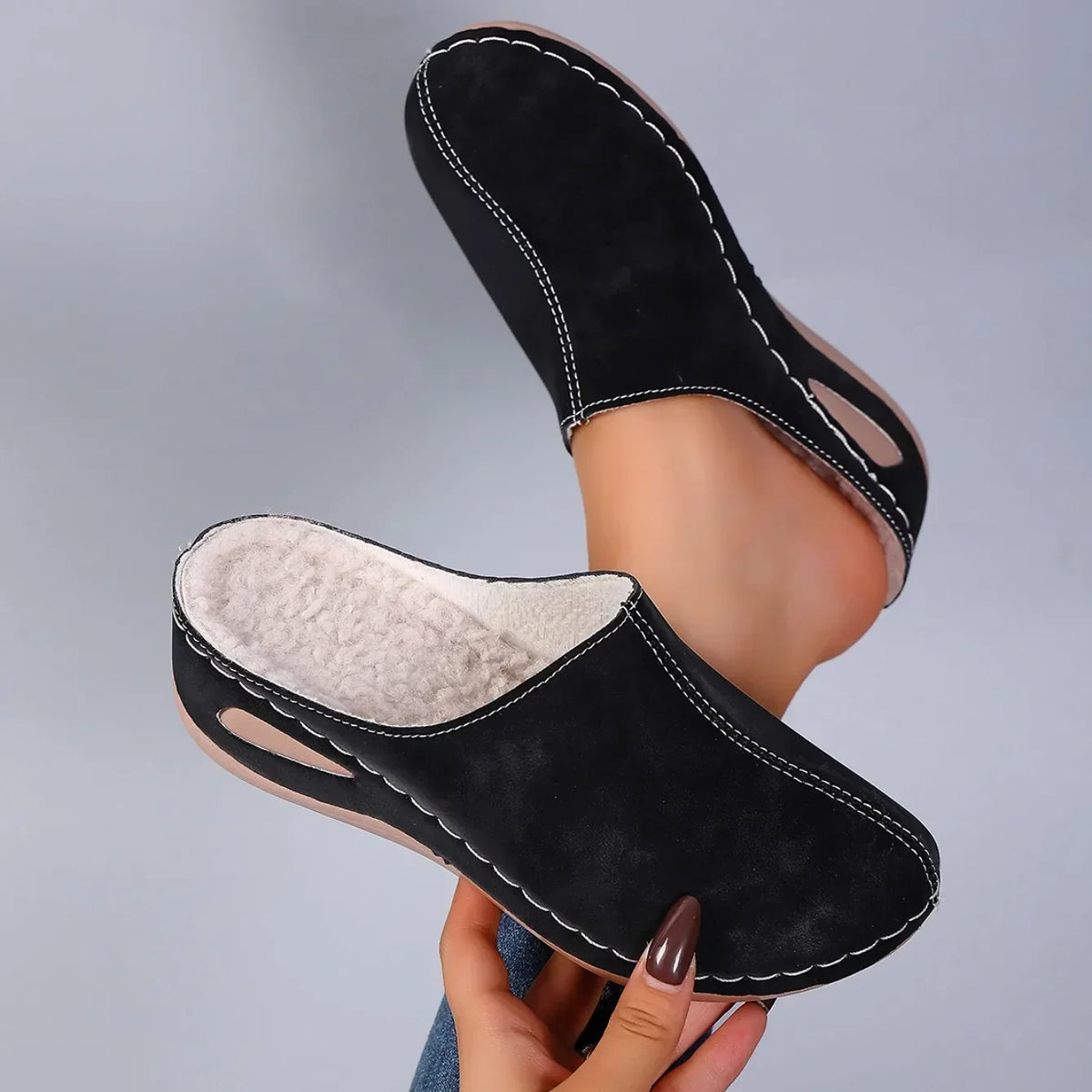Amelie™ | Pantoufles orthopédiques chaudes confort quotidien