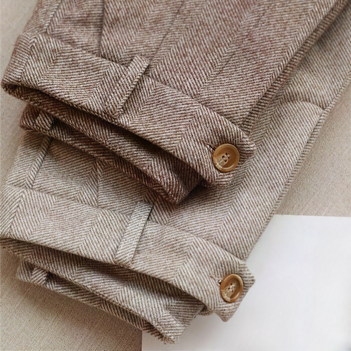 Theo | Élégant pantalon en pure laine, coupe ajustée